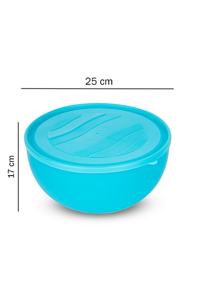 Lizzy 2 Liter 6 Lt Tupper Model Storage Container Basin, Dough Kneading Soft Leakproof Lid