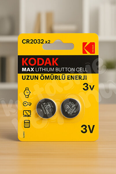 Venino Kodak Lityum 6 Kat Güçlü CR 2032 2'li Pil