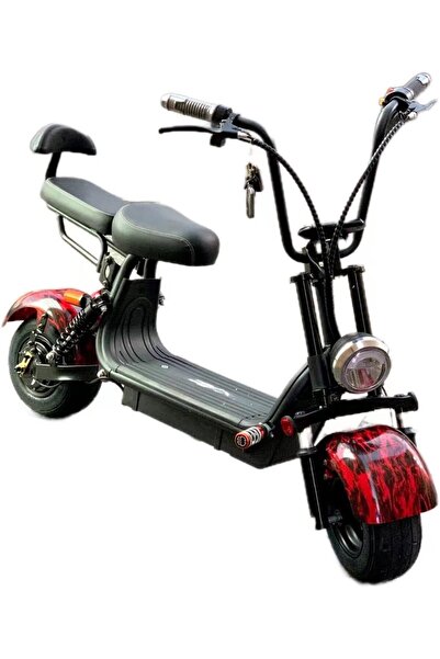 unbranded Mini Harley 2022 Electric Bicycle, 48V 13Ah (Red Fire)