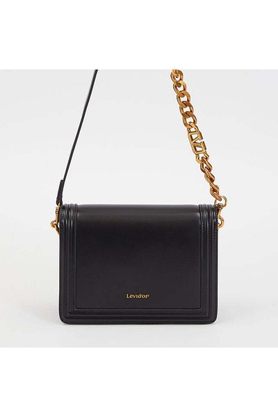 Levidor Black Classic Cross Strap Women's Small Size Bag