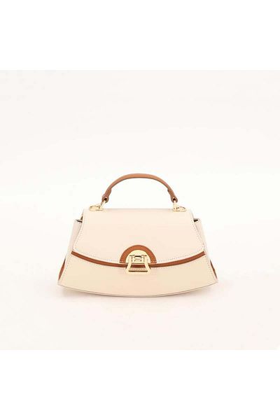 Levidor Γυναικεία τσάντα Cream Camel Oval