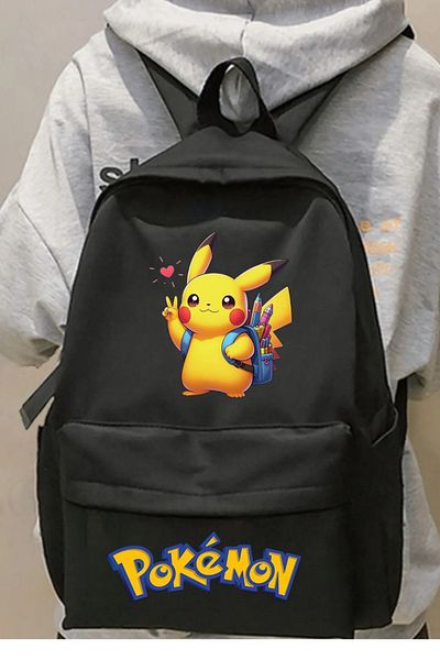 Toum Pokemon Pikachu Printed School, Τάξη, Σακίδιο πλάτης μαθημάτων