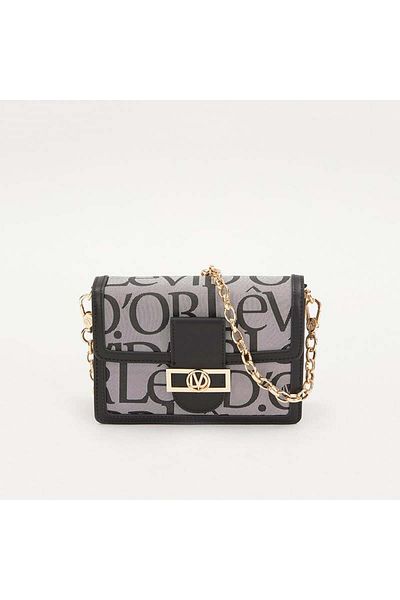 Levidor Black Double Strap Women's Premium Crossbody Bag