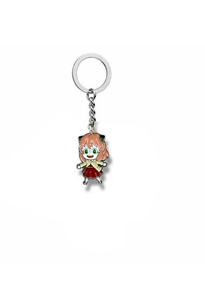 Herşey Nota Anime Spy X Family Anya Forger Figured Keychain – Cute and Fun Character Accessory
