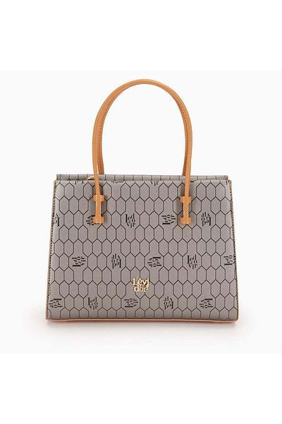 Levidor Platinum Honeycomb Printed Three-Eye Women's Handbag