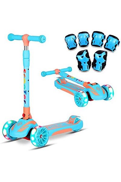 unbranded K-Speed 3 Wheels Kick Scooter for Kids and Toddlers Girls & Boys, Adjustable Height, Learn to Steer