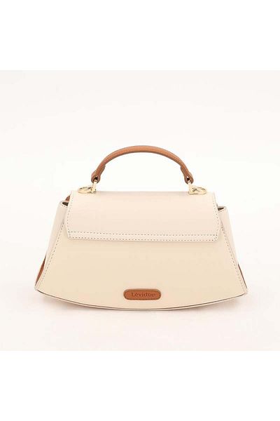 Levidor Γυναικεία τσάντα Cream Camel Oval