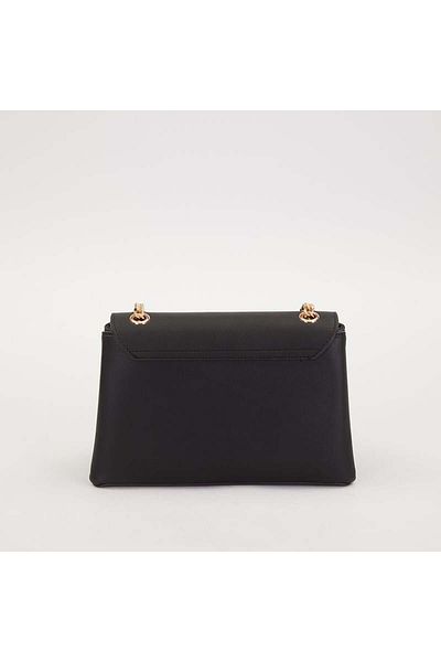 Levidor Women's Diamond Patterned Crossbody Bag with Black Chain Strap