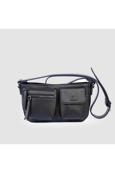 Jacquline Black Uokrea Leather Women's Crossbody Bag