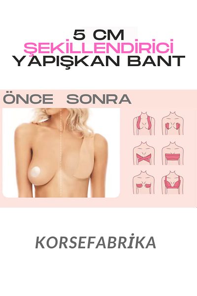 korsefabrika trend mood store 5 m Lungime 5 cm Lățime Push Up Efectiv Anti-alunecare Adeziv invizibil Bandă sexy pentru ridicarea pieptului