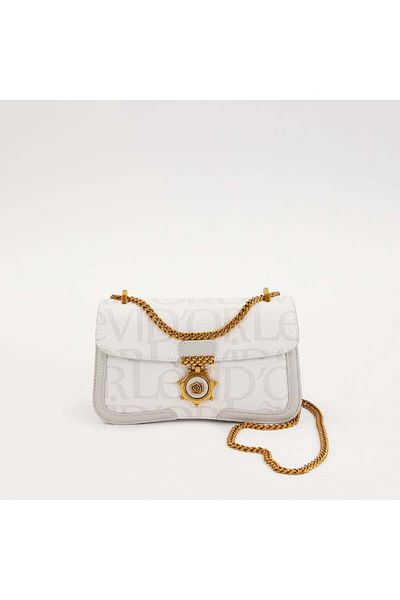 Levidor Premium Women's Crossbody Bag with White Chain Strap