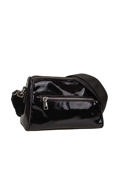 Jacquline Black Bendis Leather Women's Crossbody Bag
