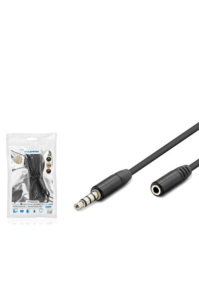 HADRON HDX1011 كابل تمديد TRRS AUX مقاس 3.5 ملم، طول 3 متر، أسود