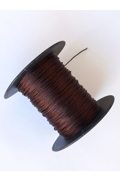Eskişehir hobi sanat 0,8 mm 50 μέτρα κορδόνι Tasbih Bitter Brown Χρώμα