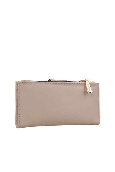 Levidor Γυναικείο πορτοφόλι Cream Flat Belt