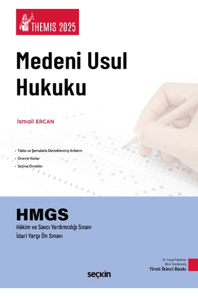Seçkin Yayıncılık THEMIS – Medeni Usul Hukuku Konu Kitabı / İsmail Ercan / Seçkin Yayıncılık / 9786253811846