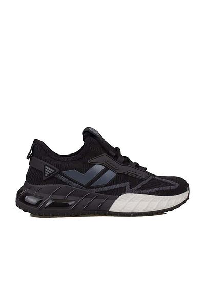 m2s Black Cedric Men's Textile Foam Sole Sneaker