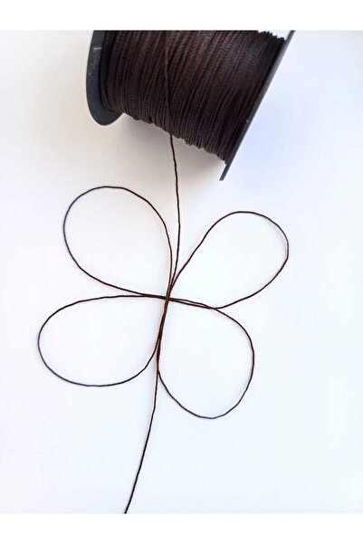 Eskişehir hobi sanat 12 στρώσεις 0,8 mm 100 μέτρα πολυεστερικό νήμα πλεξίματος παπούτσια Πλεκτό νήμα πλεξίματος παπούτσια Bitter Brown Χρώμα