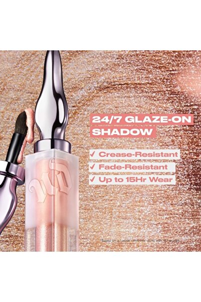 Urban Decay 24/7 Glaze-On Shimmer Liquid Eyeshadow Sugar Twist - Rose Gold Shimmer 3.12g