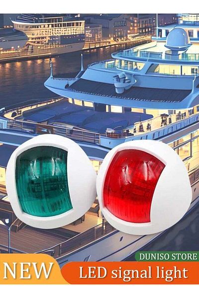 fun zone زوج من مصابيح الملاحة البحرية LED، مصابيح الملاحة لليخوت