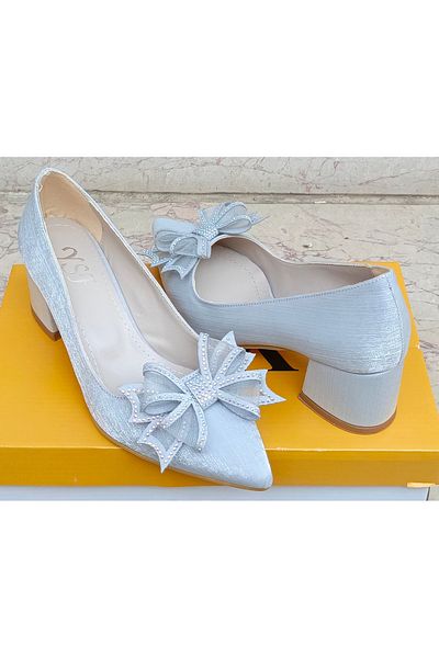 uğurtek Thick Heel Classic Evening Dress Women's Shoes