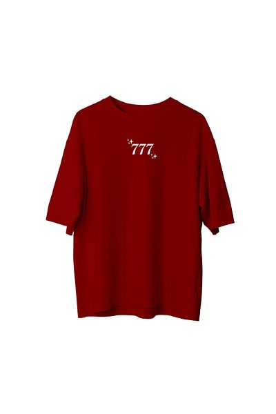 SVART WEAR 777 Front Side Printed Oversize Tshirt T-Shirt 100% Cotton
