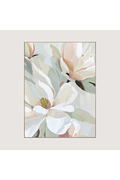 homez لوحة فنية جدارية مطبوعة على قماش زهري 90*120*4.5 سم