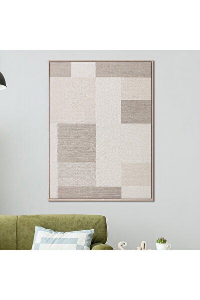 homez geometric design canvas art in a wooden frame 60* 80*4.5cm