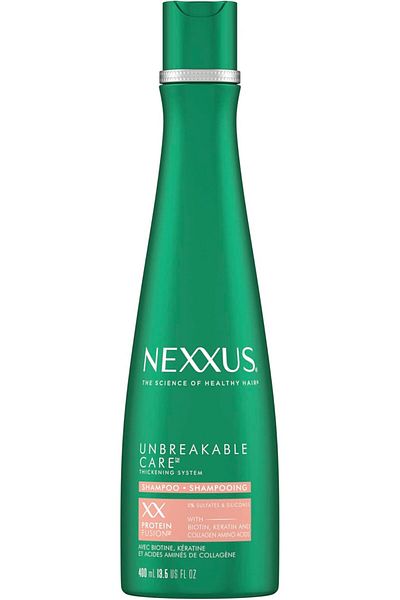 Nexxus Unbreakable Care Anti-Breakage Shampoo With Keratin, Collagen, Biotin For Fine And Thin Hair