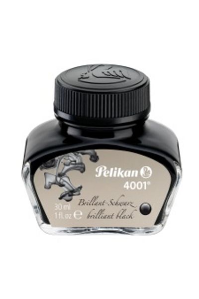 Pelikan 4001 Bottle Ink, Material Glass, Color Glossy Black, 30 ml