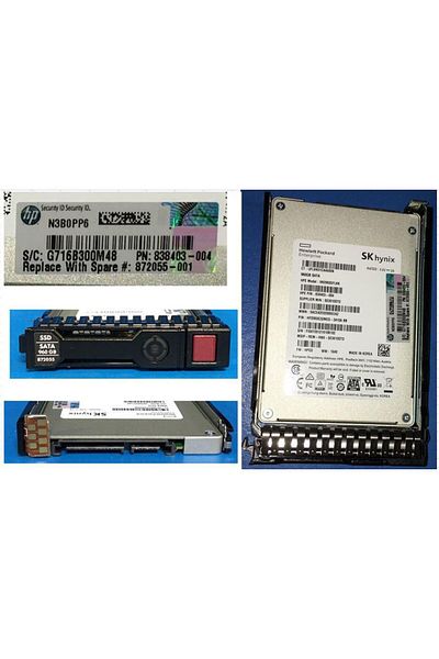 Inna marka Dysk SSD HP Enterprise 960GB SFF SATA 6G RI-1 S.C., 872055-001