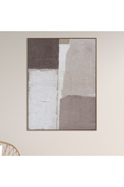 homez geometric design canvas art in a wooden frame 60* 80*4.5cm