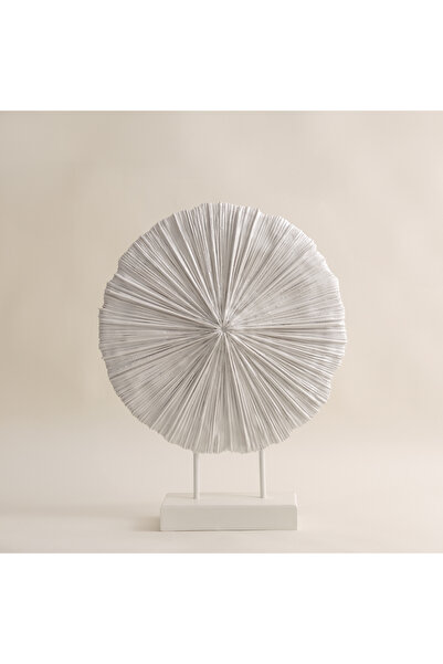 homez منحوتة منزلية من الراتنج الرمادي بارتفاع 27 سم