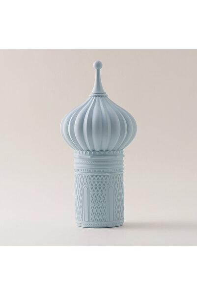 homez Dome Shaped Ceramic Ramadan Decorative Piece, Grey 14.5*14.5*30Cm