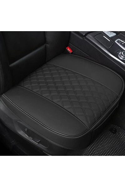 Elindor Car seat cover, universal, 51 x 52 cm, offers protection for the front seat, anti-slip, Black
