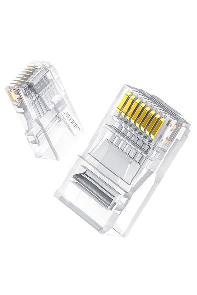 Ugreen Wtyczka końcówka RJ45 8P8C Cat 6 przezroczysta ZESTAW 100szt