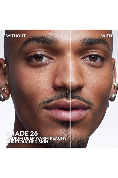 Urban Decay كريم أساس فيس بوند المقاوم للماء رقم 26 - متوسط عميق دافئ بلون الخوخ، ثابت ذاتيًا، تغطية تدوم 24 ساعة