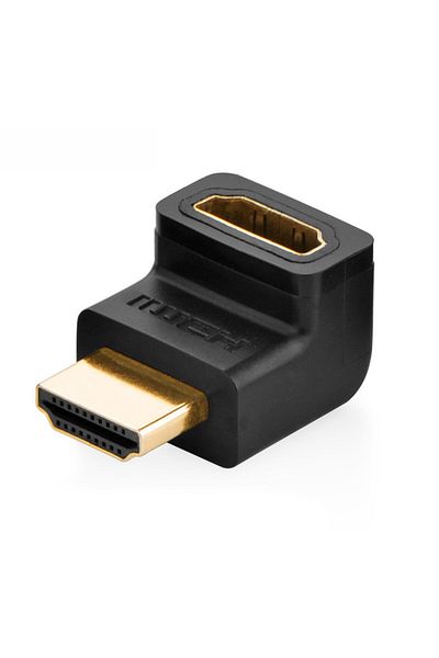 Ugreen Wtyczka kątowa przejściówka do gniazda HDMI czarny