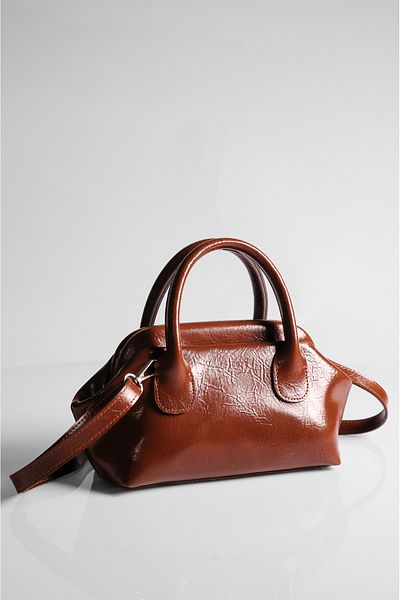 DENSİLA Women's Tan Long Strap Hand and Shoulder Bag