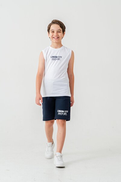 Mışıl Kids London City Athletic Dept. Urban Style Boys Shorts - Set majica