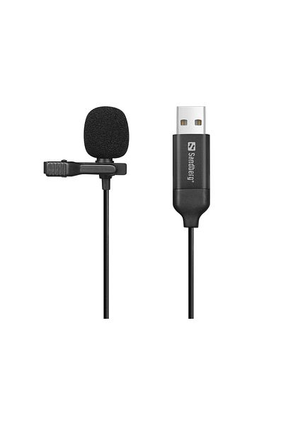 Sandberg Microfon cu clip USB Streamer, 126-40