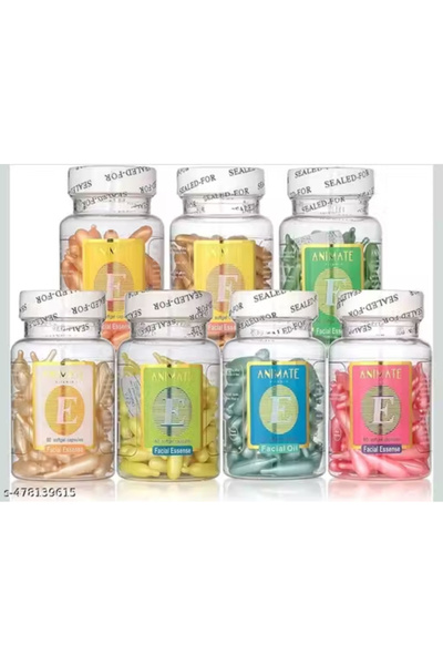 MACON كبسولات هلامية ناعمة من زيت الوجه من أنيمايت، خلاصة الصبار وفيتامين هـ ...