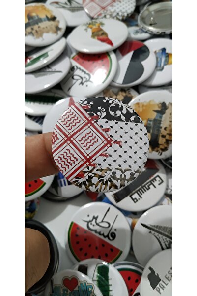 Neveda Tasarım Filistin Temalı Karışık 44mm Rozet (50 adet)