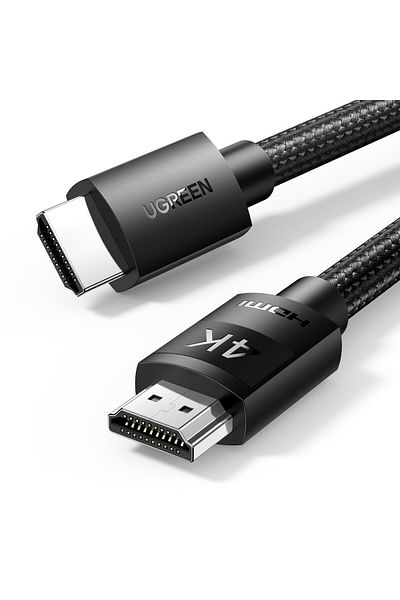 Ugreen Kabel przewód wytrzymały w oplocie HDMI 2.0 4K 2m czarny