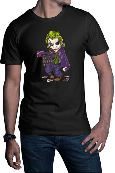 OEM Men's T-shirt Joker Boom Smile Inventor Clown Arthur Fleck