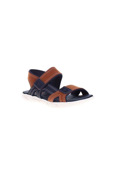 Styli Metallic Bow Accent Strappy Block Heel Sandals