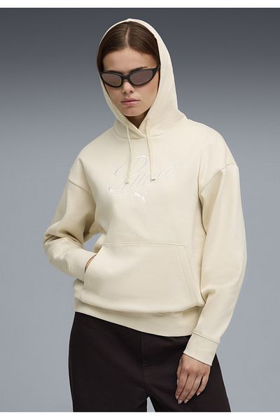 Puma Γυναικείο Φούτερ με Κουκούλα Essentials Script Comfort