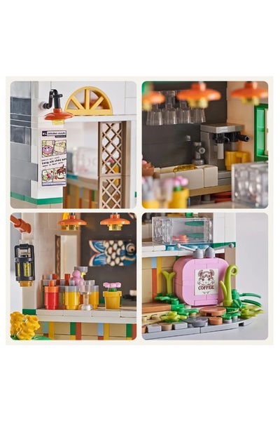 FAIRY TALE TOWN Fairytown |   Fairy Tale Town |   Warm Coffee House – DIY 3D Puzzle Mini Building Block Set – Sunster Company ™