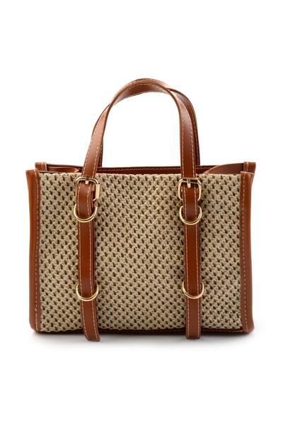 Bambi Bej Taba Kadın Omuz Çantası C06025100628