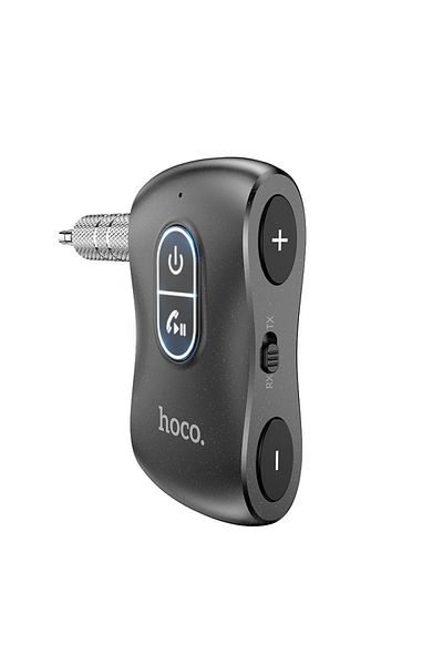 REDz Accessories FM transmitter with 3.5mm AUX jack, Hoco E73 Pro, Bluetooth, Black